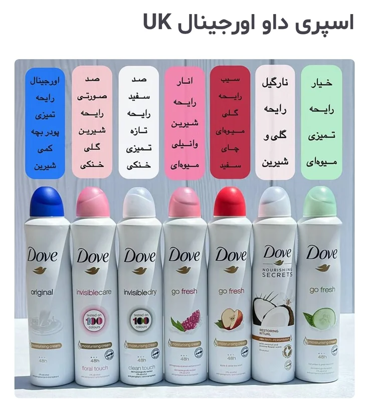 خرید عمده اسپری داو, فروش عمده Dove Spray, ارسال فوری, تسویه در محل, قیمت عمده