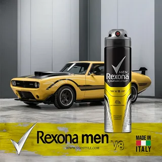 اسپری بدن رکسونا مدل v8 حجم 200 میل اورجینال ایتالیایی