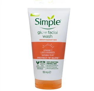 ژل شستشوی روشن کننده حاوی ویتامین سی گلو glow سیمپل