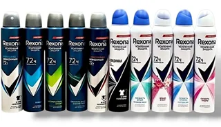 اسپری ضد تعریق بدن رکسونا Rexona پک ۱۰ عددی متنوع ۲۰۰ میل در ۱۰ رایحه